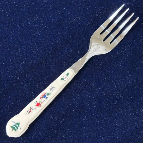 Pfaltzgraff “Snowy Village” 24 Pc Stainless Flatware Set Vintage - Picture 6 of 15